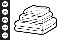 Stack of Towels SVG Product Image 1