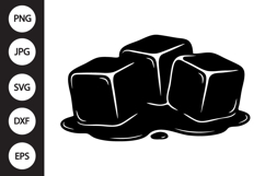 Melted Ice Cubes SVG Product Image 1