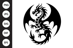 Tribal Dragon SVG Product Image 1
