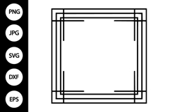 Square Double Frame SVG Product Image 1