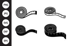 Tailor Measuring Tape SVG, Tailor Measuring Tape Clipart Product Image 1