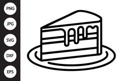 Cake Slice SVG Product Image 1