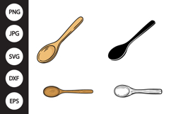 Wooden Spoon SVG, Wooden Spoon Clipart Product Image 1