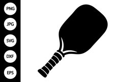 Silhouette Pickleball Racket SVG Product Image 1