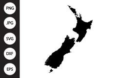 New Zealand Map SVG Product Image 1