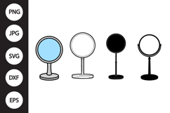 Desk Mirror SVG, Desk Mirror Clipart Product Image 1