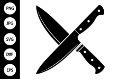 Crossed Knives SVG Product Image 1