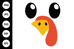 Turkey face SVG Product Image 1