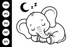 Baby Elephant SVG Product Image 1