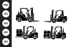 Forklift SVG, Forklift Clipart Product Image 1