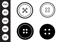 Button SVG, Button Clipart Product Image 1