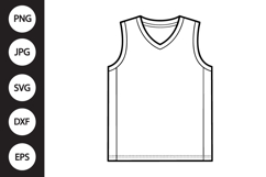 Basketball Jersey SVG Product Image 1