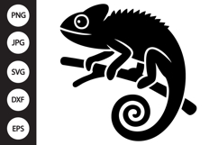 Chameleon Silhouette SVG Product Image 1