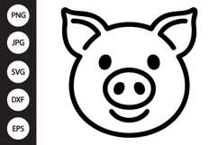Pig Head SVG Product Image 1