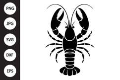 Crawfish Silhouette SVG Product Image 1