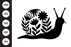 Snail Silhouette SVG Product Image 1