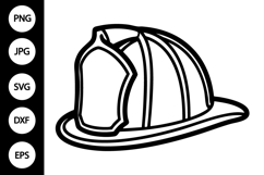 Fireman Hat Outline SVG, Coloring Page Product Image 1