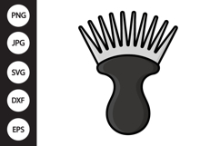 Afro Comb SVG Product Image 1