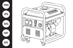 Portable Generator SVG Product Image 1