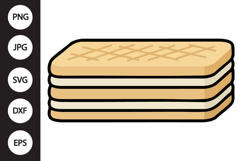Wafer Biscuit SVG Product Image 1