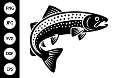 Trout SVG, Trout Silhouette SVG Product Image 1