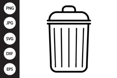 Trash Can SVG Product Image 1