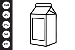 Milk Carton SVG Product Image 1