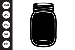 Mason Jar SVG Product Image 1