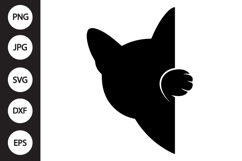 Peeking Cat SVG Product Image 1