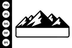 Mountain Name Frame SVG Product Image 1