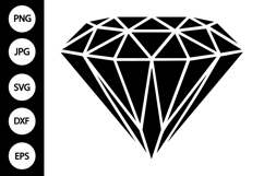 Geometric Diamond Silhouette SVG Product Image 1