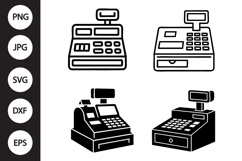 Cash Register SVG, Cash Register Clipart Product Image 1