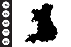 Wales Map SVG Product Image 1