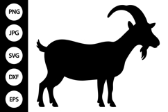 Silhouette Goat SVG Product Image 1
