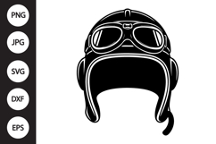 Aviator Helmet SVG Product Image 1
