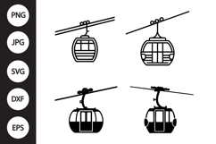 Cable Car SVG, Cable Car Clipart Product Image 1