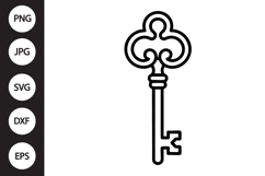 Vintage Key SVG Product Image 1