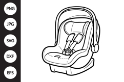 Baby Car Seat SVG Product Image 1