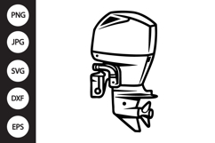 Boat Engine SVG Product Image 1
