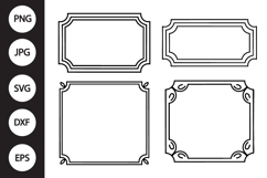 Elegant Thin Decorative Frame SVG Product Image 1
