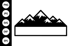 Mountain Name Frame SVG Product Image 1