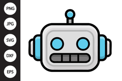 Robot Head SVG Product Image 1