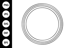 Circle Frame SVG Product Image 1