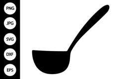 Silhouette Ladle SVG Product Image 1