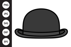 Bowler Hat SVG Product Image 1