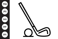 Golf Club &amp; Ball SVG Product Image 1