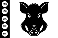Wild Boar Head SVG Product Image 1