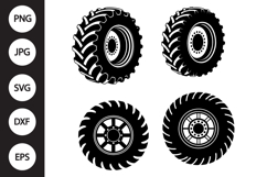 Tractor Tire SVG, Tractor Tire Clipart Product Image 1