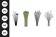 Chives SVG, Chives Clipart Product Image 1