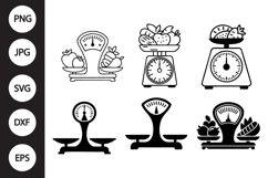 Food Scale SVG, Food Scale Clipart Product Image 1